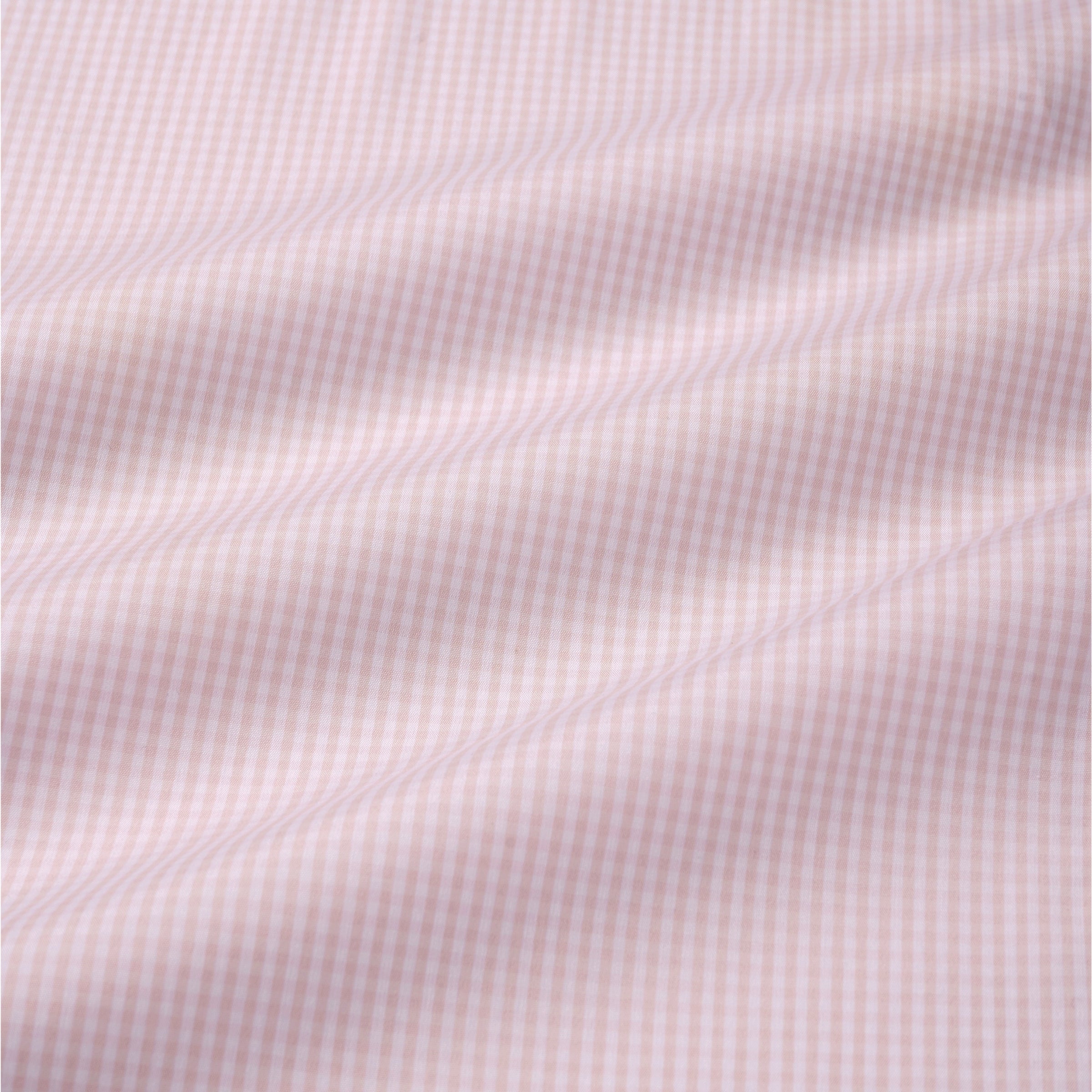 Pale Pink & White Slim Fit Essential Gingham Formal Shirt