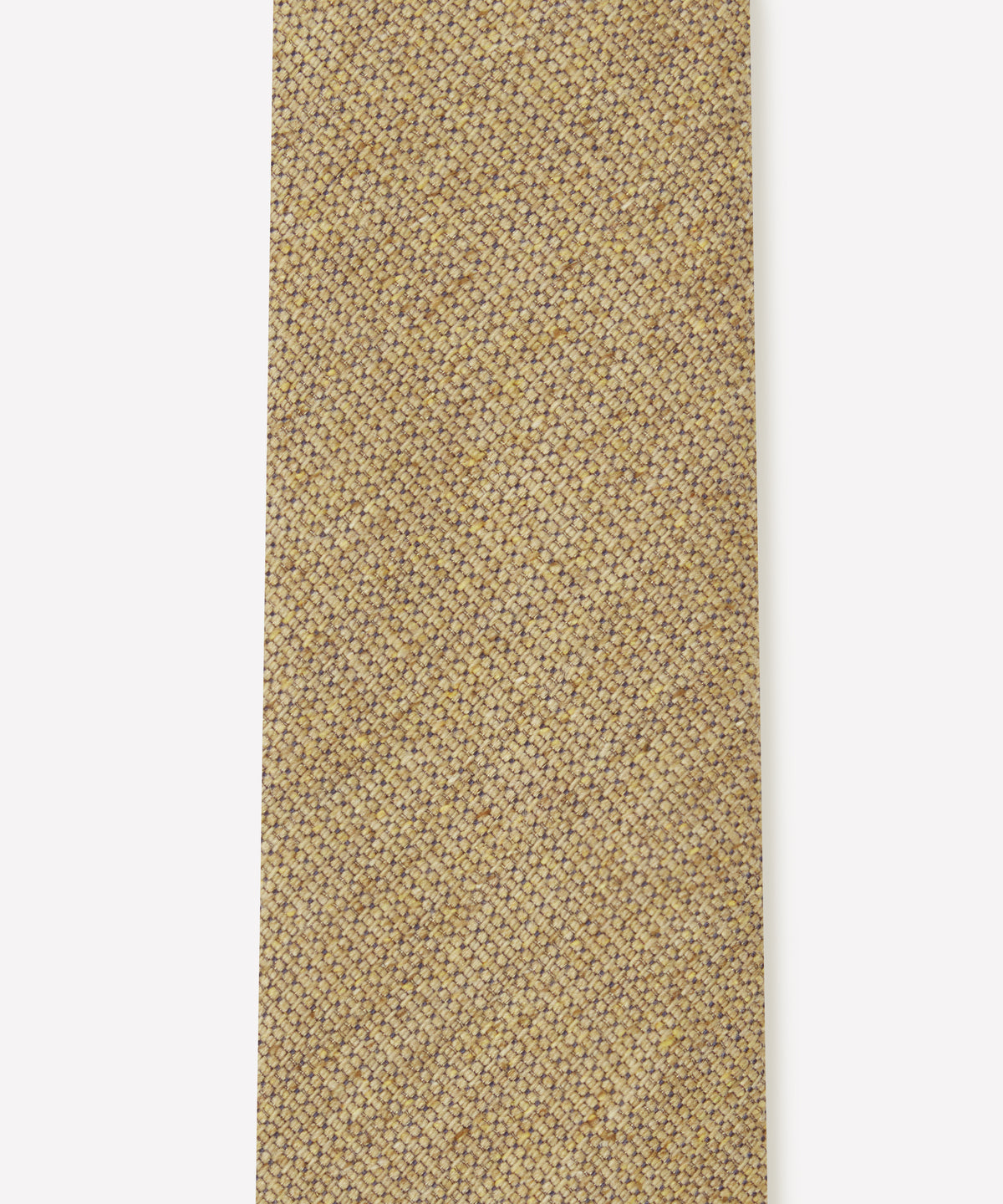 Pale Yellow Textured Slub Silk Tie
