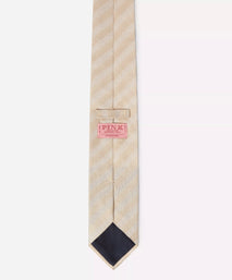 Gold Yellow Tonal Striped Silk Tie