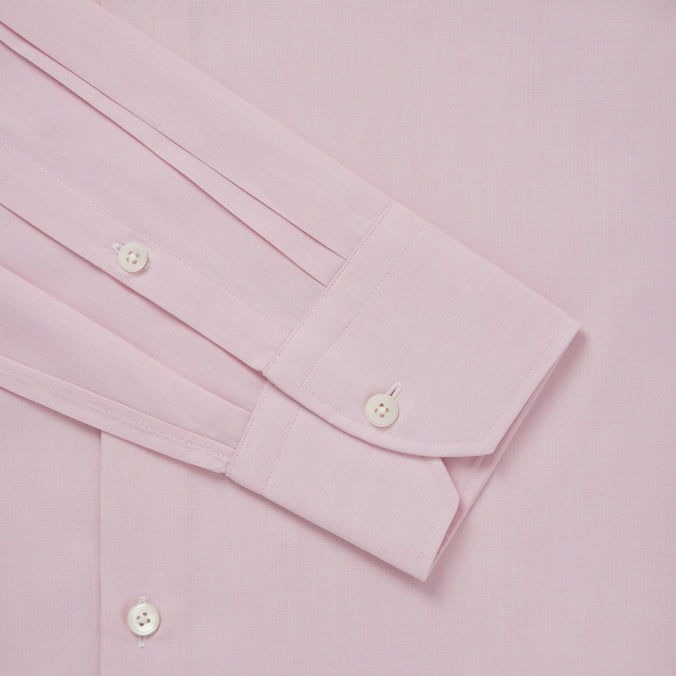 Pale Pink Slim Fit End On End Formal Shirt
