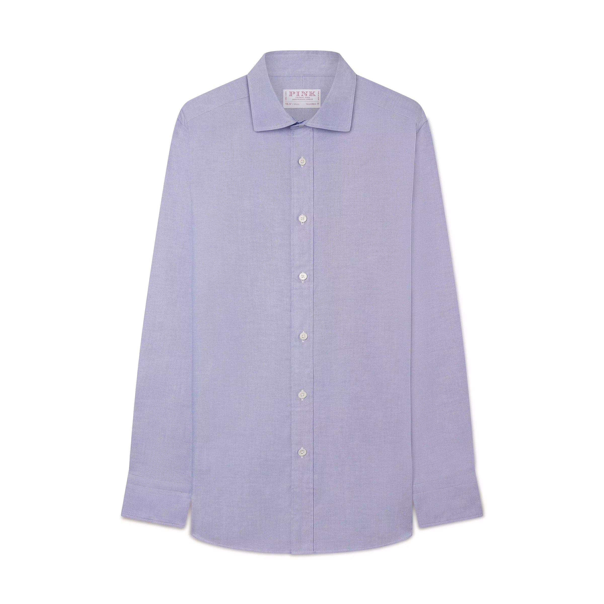 Blue Tailored Fit Smart Casual Open Weave Oxford Shirt