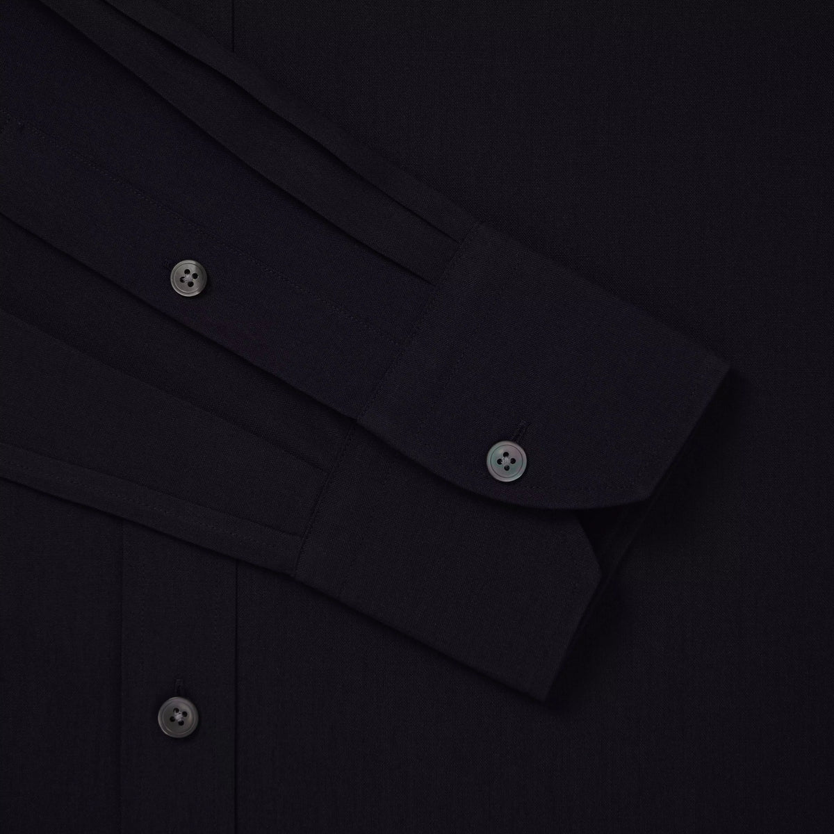 Dark Navy Blue Classic Fit Lightweight Wool Formal Shirt